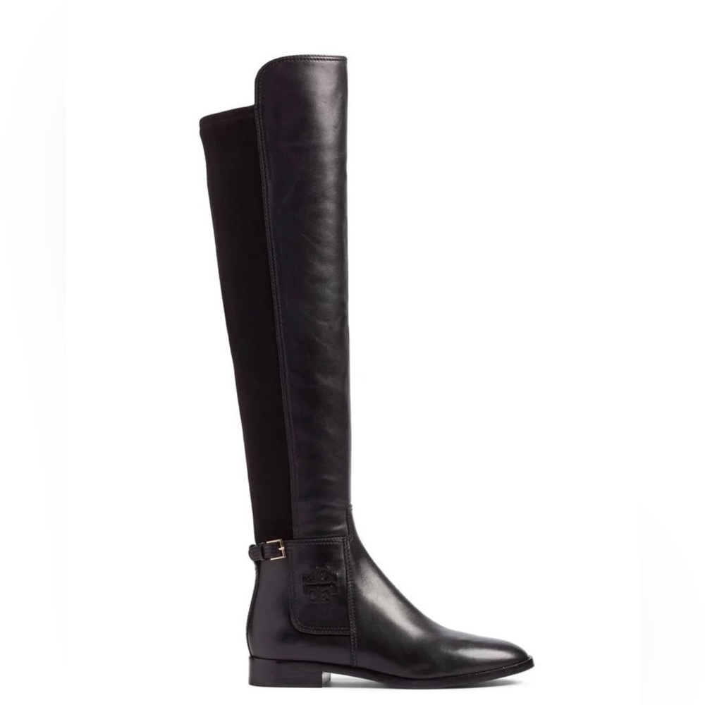 Black Tory Burch Over-the-knee flat boots